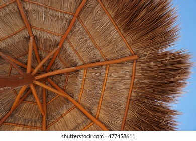 Tiki Hut Roof With Sky