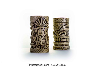 Tiki Mug On White Backdrop