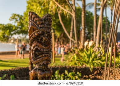 Ti-ki Statue at Hawaii Luau