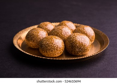 Til Ke Ladoo Or Til Laddu Or Sesame Sweet Laddu 