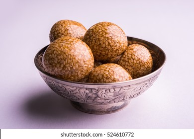 Til Ke Ladoo Or Til Laddu Or Sesame Sweet Laddu 