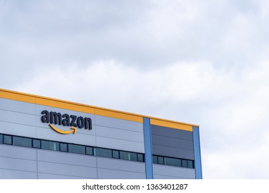 Tilbury, United Kingdom - April 4, 2019: Amazon Distribution Center At Tilbury Essex. - Image