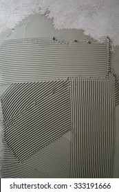 Tile Adhesive Notched Trowel Patterns