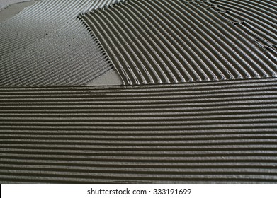 Tile Adhesive Notched Trowel Patterns