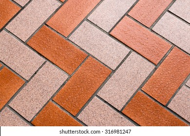 Tile Block Pattern For Footpath Tiling Or House Quarry Tile.