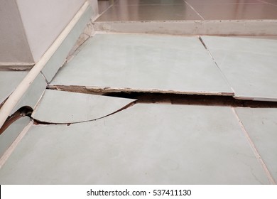 Tile Floor Subsidence