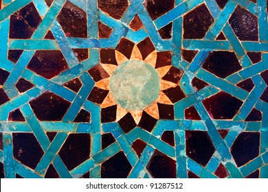 Tile Mosaic Panel In The Turkish And Islamic Arts Museum