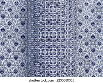 tile work, unusual design and creative colors