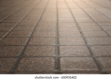 Tiled floor