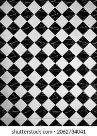 Tiles. Beautiful vintage black and white tiles texture background floor. - Shutterstock ID 2062734041