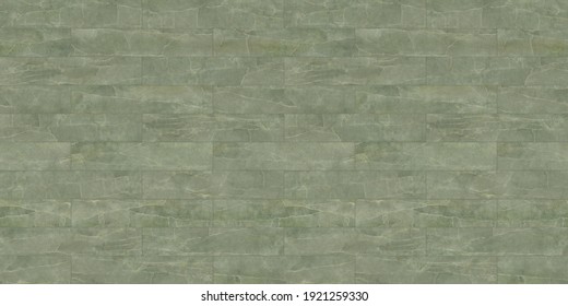 Tiles Marble Sage Green Brick Bond Hone