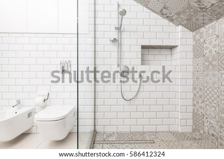 Similar – Image, Stock Photo shower head Bathroom