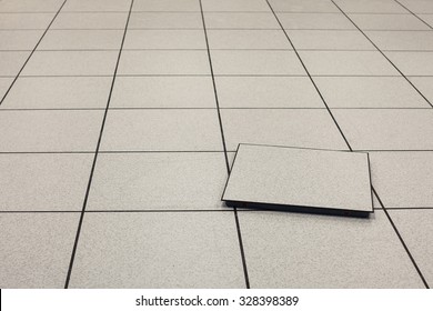 Tiles Raised Floor Background