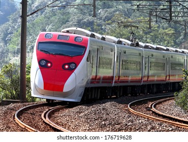 A Tilting Train In Taiwan.