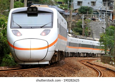 A Tilting Train In Taiwan.