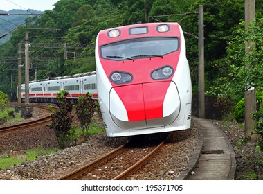 A Tilting Train In Taiwan.