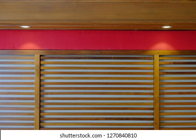 Timber Battens At The Headboard Of Bed With Two Down Lights