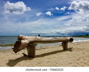 Timber on the beach