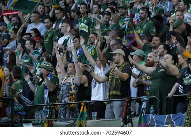 The Timbers Army At Providence Park In Portland,OR USA August 18,2017.