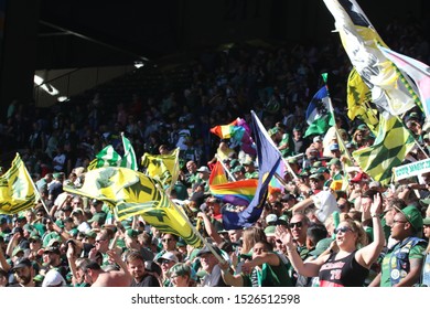 Timbers Army At Providence Park In Portland,OR/USA Oct. 6,2019.