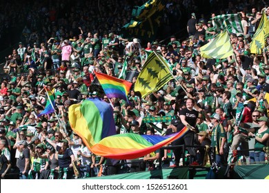 Timbers Army At Providence Park In Portland,OR/USA Oct. 6,2019.