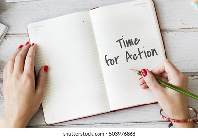 Time For Action Change Concept