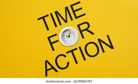 Time For Action is shown using the text. Time to act