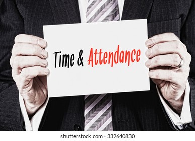 Time & Attendance, Induction Training Headlines Concept.