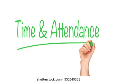 Time & Attendance, Induction Training Headlines Concept.