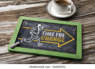 time for change concept 