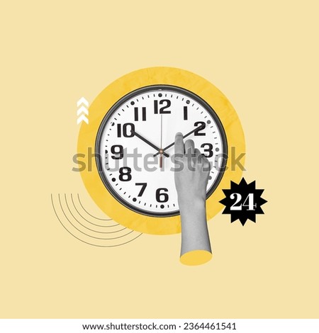 time change, hand adjusting clock, wall clock, hand pointing clock, time change in the world, time change by regions, increase an hour, remove an hour, 12 hours, 24 hours, concept, collage art, photo 