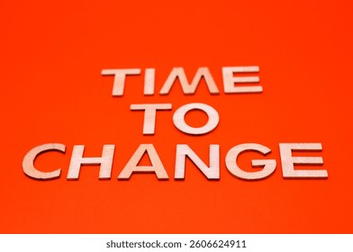 time to change write on red background 