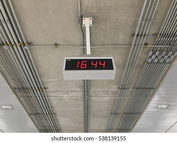 Time Digital, clock for public places(in thailand), clock that displays only the numbers.