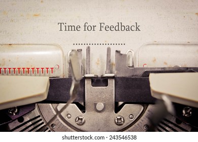 Time for Feedback