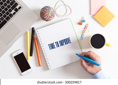 TIME TO IMPROVE concept
