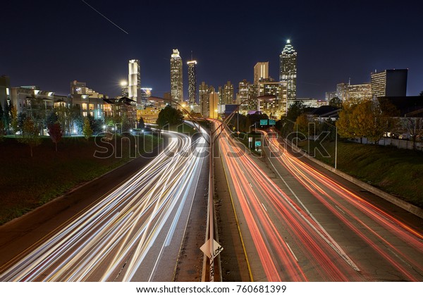 Time Lapse of Atlanta\
Downtown Traffic