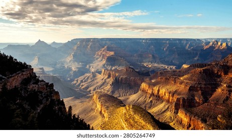 Time Lapse Beautiful Clouds Moving in canyon weather water erosion. of mountain Zion National Park Utah US Aerial view of the amazing Side aerial