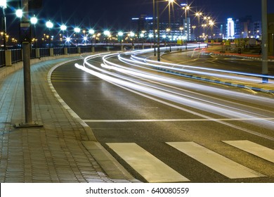 Time Lapse In Dubai Road 