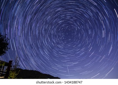 Time Lapse Starry Night Sky Stock Photo (Edit Now) 1434188747