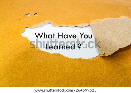 Time To Learn Concept
