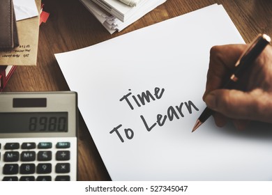 Time to Learn Knowledge Education Intelligence Insight Wisdom Concept