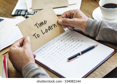 Time to Learn Knowledge Education Intelligence Insight Wisdom Concept
