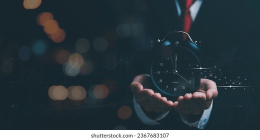 time management concept and business planning ,Organizational time management for future growth business goals ,Using technology to remind appointments ,Setting business goals ,punctuality - Powered by Shutterstock