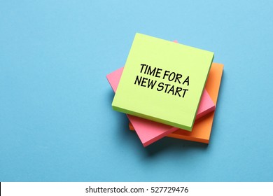 Time For A New Start, Business Concept