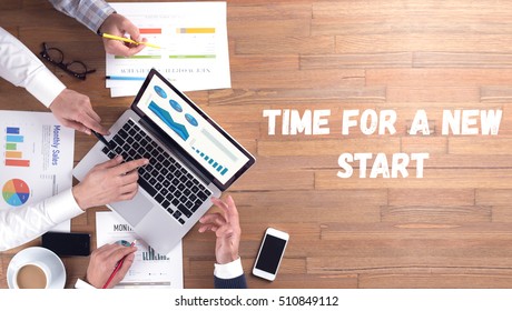 TIME FOR A NEW START CONCEPT