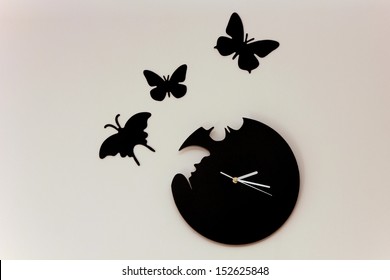 Time passing with butterfly