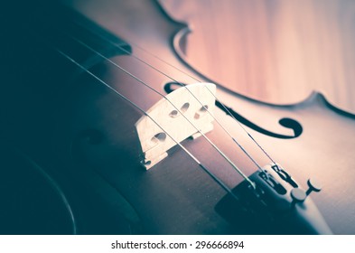"time to practice violin" violin in vintage style on wood background