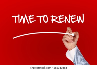 Time To Renew concept