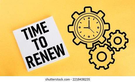 Time to Renew is shown using a text
