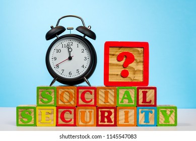 Time Running Out Concept For Social Security Trust Fund With Alarm Clock Approaching Midnight